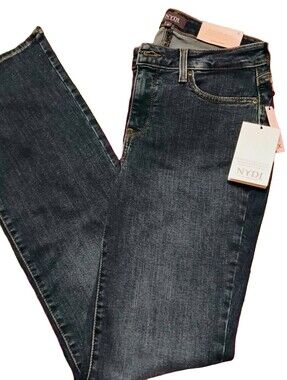 NYDJ Women's Classic Indigo Straight Leg Jeans-Size 8 (NWT)